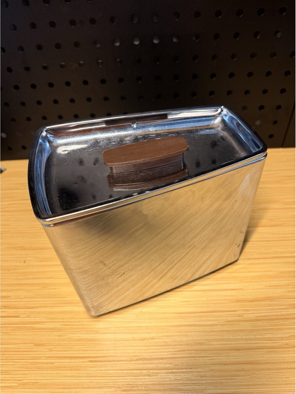 Vintage MCM Lincoln Beautyware Chrome Canister
